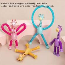2-packs, 4-packs interactieve zuignap giraffe speelgoedset - perfect voor die saaie werkdagen - een stressverlichtende sensorische ervaring - ideaal paascadeau, Dicks-speelgoed, squishes, speelgoed uit een verkoopautomaat, squishyset, stressbal, die