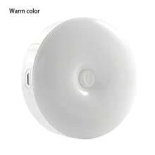 USB Rechargeable Round Magnetic USB Night Light, Touch Control, 3-Color Adjustable, Dimmable, Suitable For Breastfeeding, Diaper Changing, Bedroom, Hallway, Bathroom, Travel