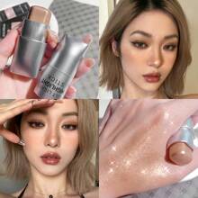Matte Finish Highlighter Stick - Oil-Free Contour Sculpting, Long-Lasting Smudge-Proof Blending For Natural Makeup & Daily Radiance