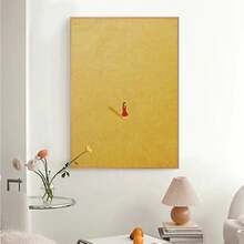 1 pièce Cadre optionnel Affiche murale d'art abstrait minimaliste coloré Style fille seule Peintures sur canevas Impression moderne pour décoration de la maison Salon - Multicolore - Voir 6