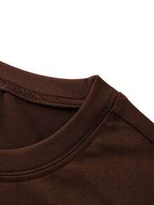 Women's Elegant Fitted Knit Dress | Sleeveless Bodycon Round Neck | Suitable For Wedding Guests, Parties, Dinners, Dates And Valentine's Day, Spring/Summer 2026 - Brown - View 4