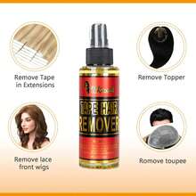 4 液体盎司（118 毫升）假发胶带去除液，适用于蕾丝假发/发片/接发胶带 - 118毫升 - 查看 4
