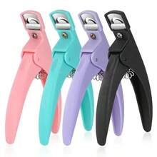 Curved Nail Clippers With Arch Design, Macaroon Color Series Nail Scissors, U-Shaped Blades Easily DIY Extend False Nails, Fashionable Gift For Women, Nail Scissors For Nail Salon Style Trimming,Nail Supplies,Nail Tools,Nail Art Tools,Back To School,Nails,Nail Tools For Press On Nails,Manicure Pedicure Tools