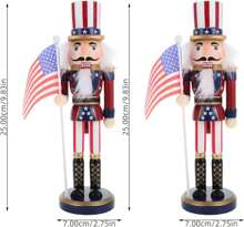 Nutcracker Christmas Decor Nutcracker Figurine Wooden Nutcracker Soldier Black Nutcracker Christmas Wood Ornaments Nutcracker Toy Desktop Ornament Christmas Table Decoration For Christmas Party