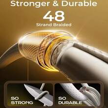 PD 60W 双 USB C 快速充电线适用于 16/15 Pro Max Plus 适用于三星 POCO Type C 转 Type C 快速充电器编织线数据线带盒 Nan