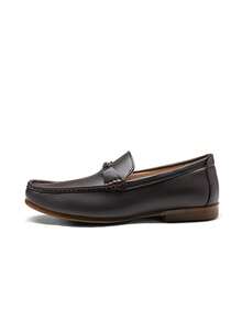 Men's Driving Loafers Slip On Casual Comfortable Dress Leather Shoes For Men Mens Dress Loafers - Cà phê nâu - Xem 9