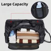 1pc Premium Multi-Functional Expandable Travel Luggage Bag With Wheels, Foldable Travel Duffel Bag, Upright Roller Backpack, Convertible Shoulder Tote With Large Capacity, Suitable For Outdoor Activities Like Camping, Adventure, Party, Travel, Business Trip