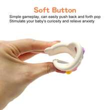 Baby Silicone Cartoon Bear Squeeze Toy, Teething Stick To Exercise Infant Fine Motor Skills - Multicolor - View 11