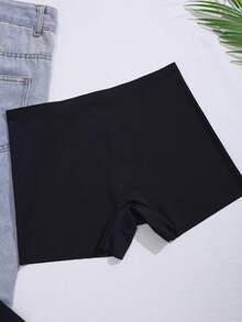 3 件装黑色舒适弹力无缝内裤，透气隐形内裤