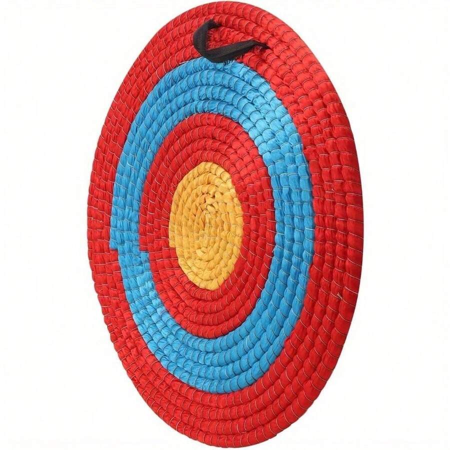 Archery Target Hand-Made Round Target Shooting Bow For Recurve Bow Compound Bow Or Longbow 20 Inches Diameter - Red - View 1