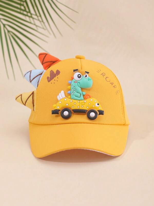 1pc Children Baseball Cap, Fashionable Cartoon Baseball Cap, Suitable For Children Outfit Matching, Sun Protection For Outings, Beach Vacation, Strolling
