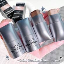 Matte Finish Highlighter Stick - Oil-Free Contour Sculpting, Long-Lasting Smudge-Proof Blending For Natural Makeup & Daily Radiance