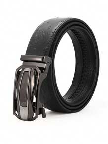 1 Stück modischer, bequemer Gürtel mit Rennauto Muster mit Automatikschließe, vielseitiges Business Accessoire, tolle Geburtstagsgeschenk Idee für den Freund