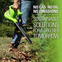 Greenworks 9 Amp (170 Cfm /180 Mph) Corded Electric Leaf Blower 2401502 - default - View 6