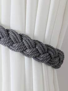 1 Stück/2 Stücke handgeflochtene Seilgardinen-Querbinder, mehrere Farb- und Größenoptionen, für Gardinen-Befestigung (Haken nicht enthalten)