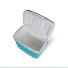 48 QT Laguna Hard-Sided Ice Chest Cooler, Aqua Blue And White