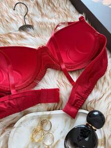 Traditional Basic Bubble Cup Bra Plain Microfiber Direct From Factory Comfortable - Màu nâu Sô-cô-la - Xem 4