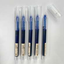 Gel Pen, Extra Fine 0.5mm Financial Gel Pen Black Blue Red Ink Pen Refill Stick Straight Ink Pen Straight Liquid Pen, Pen Case Set Suitable For School Office Exam Supplies Stationery, Back To School Season, School Supplies. - one-size - View 9