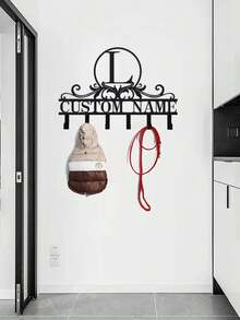 Personalized Key Holder Wall Mount - Custom Family Name Key Holder For Wall, Metal Key Rack Hook Organizer, Coat Rack, Key Hanger Wall Decor For Kitchen, Entryway, Bedroom, Hallway,Chic Autumn