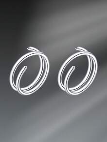 Bộ 2 khuyên mũi đôi bằng thép không gỉ 20G dùng xỏ khuyên mũi đơn, khuyên mũi bạc vàng đen trắng đính đá CZ, khuyên mũi sụn vành tai, khuyên mũi, khuyên mũi vòng, khuyên tai vành tai, trang sức xỏ khuyên mũi cho nữ - vòng mũi - Xem 12