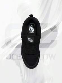 Vans Knu Skool Triple Black – Shose For Man-Vintage -Spring & Summer-Inspired Running Shoes, Shock-Absorbing Comfort, Gym To Streetwear Casual Wear-Mother's Day Gifts-Father's Day Gift–VN0009QCBKA - Black/Black - 查看 3