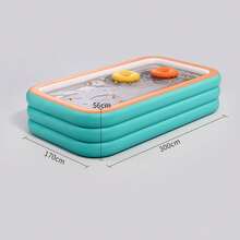 Thick PVC Inflatable Adult Swimming Pool, Cartoon Swimming Pool, Entertainment Pool, Large Household Swimming Pool, Beach Essential, Beach Accessories, Swimming Pool Floats - Multicolor - View 12
