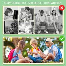 儿童袖珍显微镜玩具，4 倍变焦手持放大镜，带微距定焦和 3 级 LED 照明，用于照片/视频录制的数码显微镜，互动自然探索套件，适合 3-12 岁男孩和女孩 - 彩色 - 查看 9