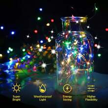 Solar Fairy Lights 7M/12M/22M/32M Waterproof String Lights With 8 Modes, Outdoor Wedding & Garden Decor For Mother's Day, Party, DIY - CE Certified