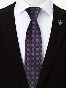 1 条勃艮第条纹手工领带，适合商务、休闲、街头服饰、婚礼、日常使用