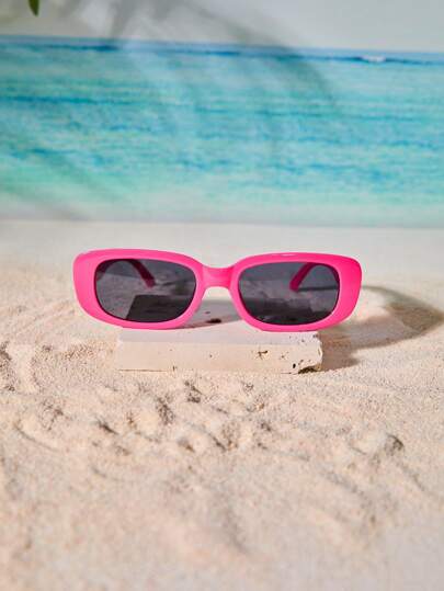 Tropiscape Cute 1pair Women's Square Plastic Decorated Fashion Sunglasses Sunglasses Beach Sun Glasses Beach Accessories For Women Sun Glasses Sunglasses Shades Autumn Christmas Christmas Winter Christmas Gifts