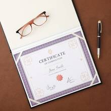 96 Sheets Certificate Paper For Printing - Customizable Blank Cardstock With Colored Borders For Graduation Diploma, Achievement Awards, Recognition Documents (8.5 X 11 In, 6 Assorted Colors) - Multicolor - View 5
