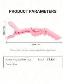 36/24/12/10/7/6/1pc Set Salon Crocodile Clips, Plastic Crocodile Clips, Seamless Bangs Clips, Duck Bill Crocodile Clips, Makeup Artist Side Positioning Clips, Hairstylist Sectioning Clips, Suitable For Salon, Home Or Hotel Travel, Non-Slip Crocodile Clips, Multi-Functional Hair Clips, Hairstyling Tools, Head Accessories, Hair Accessories For Women - Multicolor - View 11