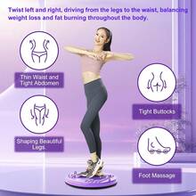NetHong Body Shaping Waist Whisper Twisting Disc Board Waist Trainer Machine Exerciser For Lose Weight - Purple a - View 6