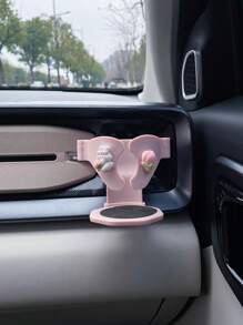 Cute Cartoon In-Car Cup Holder, Car Air Vent Beverage Cup Stand Attachment, Cigarette Ashtray Portable Bracket Anti-Slip Anti-Shake, Multifunctional Air Vent Fixator & Tray Organizer