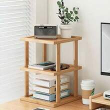 Organisateur de bureau en bambou, étagères de rangement à plusieurs niveaux pour le bureau, la maison, la cuisine, le salon. Peut être utilisé comme range-chaussures, porte-tasses, support pour plantes