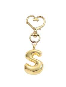 Colgante de letras del alfabeto en forma de burbuja lindas charms - Colgante de cristal de la suerte, letras de amor con cierre dorado de A a Z, colgante de aleación brillante para bolso y mochila - Regalo perfecto para cumpleaños y ocasiones especiales, llavero anillo colgante para bolso mochila coche, accesorios de billetera y bolso para mujeres y niñas - Dorado - Ver 25