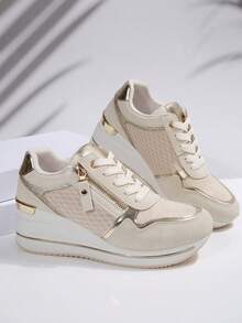 Fall/Winter Preppy Casual Glitter Print Outdoor,Sneakers For Women