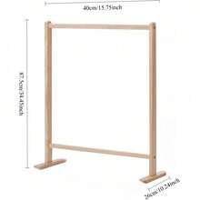 Baby Room Storage Rack, Indoor Hanging Clothes Rack, Floor Standing Bedroom, Children's Room, Kindergarten Solid Wood Hanging Clothes Rack, Simple Storage Rack - Children's Rack - View 2