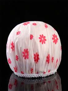 Patterned Shower Cap, Multi-Color, Personalized, Suitable For Home And Travel, Convenient For Women's Daily Use - Multicolor - View 4