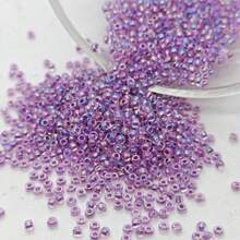 1300 颗，直径 2 毫米的微型彩色玻璃种子珠，适合手工 DIY，可用于制作手链、项链、戒指、可穿戴配饰