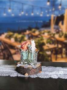 1pc 14*118inch Lace Table Runner,Embroidered Boho Wedding Table Runners,Vintage Rustic Lace Cloth Runner For Wedding Party Bridal Shower Decorations.