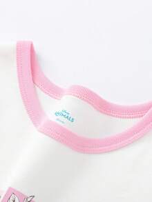 Balabala 少女无袖夏季连衣裙，可爱轻便休闲套装，适合少女和幼儿 - 白色 - 查看 3