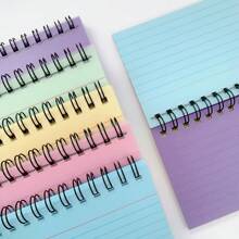 1 Set Of Simple Horizontal Line Colorful Tearable Coil Notebook, Office Supplies Diary Stationery Notebook, Students Carry Small Notebook, Opening Season Office Stationery Supplies,School Supplies,Back To School