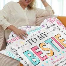 Bestie Gift For Women, Bestie Birthday Gifts For Women, Bestie Blanket, Best Friend Birthday Gifts For Women, Bestie Gifts, Birthday Gift For Best Friend Woman - Multicolor - View 3
