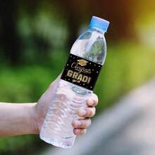 10pcs/20pcs/40pcs Congrats Grad Theme Party Water Bottle Sticker,For Celebrating Graduation Party DIY Water Bottle Packaging Decoration Labels Sticker - Multicolor - View 2