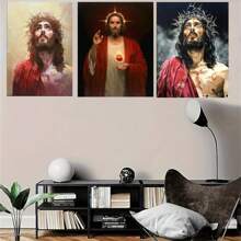 1 Pc Optional Frame Posters Wall Arts Pop Christian Jesus Classical Canvas Art Church GalleryInspired Wall Decor For Living Room