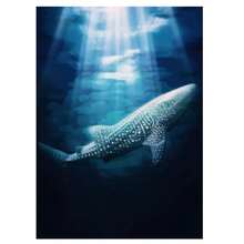 1 Pc Optional Frame Posters Wall Arts Classical Vintage Giant Creatures In The Ocean Canvas Painting Wall Decor Manta Ray Turtle Whale Shark Art Poster Print Picture ﻿