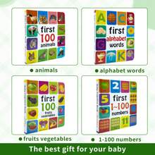4 Different Styles Of Children's Enlightenment English Books Are Rich In Content And Bright Colors, Which Can Improve Children's Cognition And Exercise Children's Brain Christmas,Thanksgiving,New Years "S Gifts,Back To School