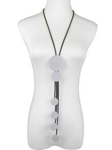 1 chiếc vòng cổ trang sức bằng cao su đen tua rua phong cách Punk dành cho nữ, vòng cổ Gothic đa năng - màu đen - Xem 15