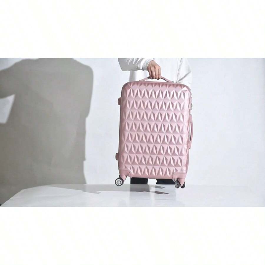 Hard Shell Trolley Suitcase 4 Wheel Spinner Lightweight Luggage Travel Cabin Bag